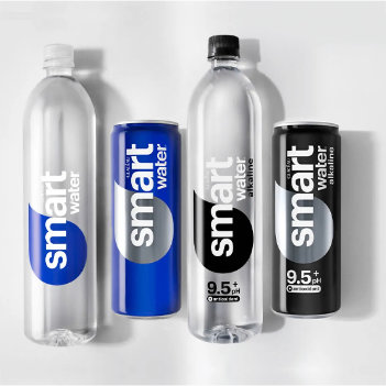 smartwater cans bottles