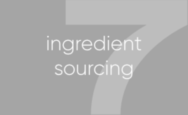 7: Ingredient Sourcing